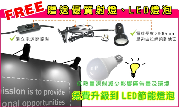 拉網架led燈｜蜘蛛架led燈｜spider-display-stand-led lights