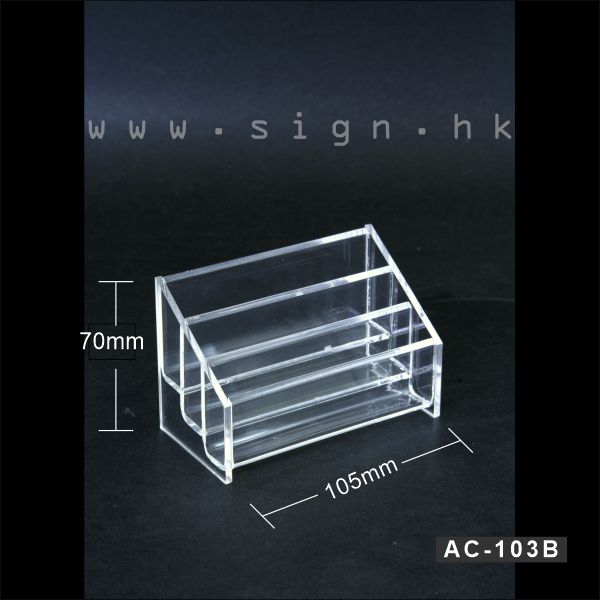 AC-103B Name card holder x3 Layer 3層咭片座 Acrylic Products 透明膠架 膠盒