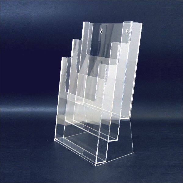 A4 Leaflet Holder A4 catalog Holder||A4 單張展示架 A4 冊子架, 3層A4冊子架 AC-A4B6 Acrylic Products Catalog Holder 透明膠架 膠片 膠盒