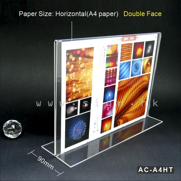 A4 Leaflet Holder A4 catalog Holder||A4 單張雙面展示架 AC-A4HT Acrylic Products 冊子架 透明膠架 膠片 膠盒 趟紙膠架
