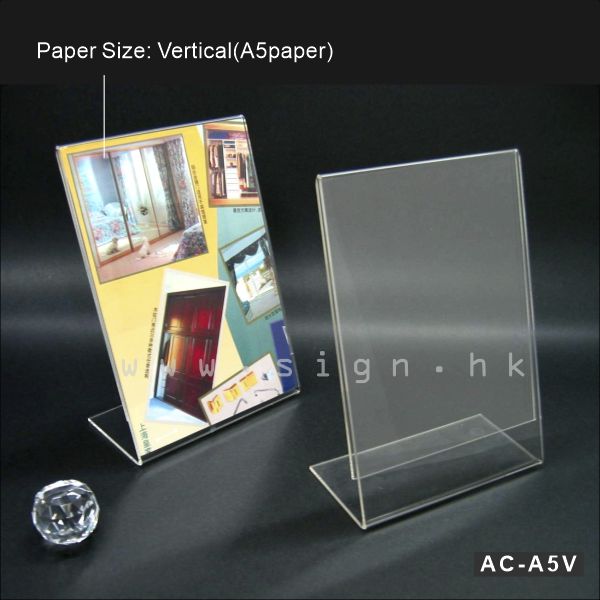 A5 Leaflet Holder A5 catalog Holder||A5 單張展示架 AC-A5V Acrylic Products 冊子架 透明膠架 膠片 膠盒 趟紙膠架