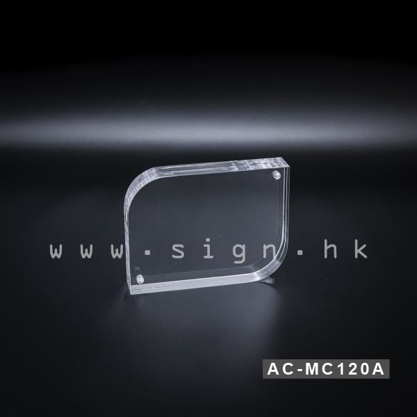 AC-MC120A Magnet Acrylic Products sign holder paper holder 冊子架 透明膠架 膠片 膠盒 磁石膠
