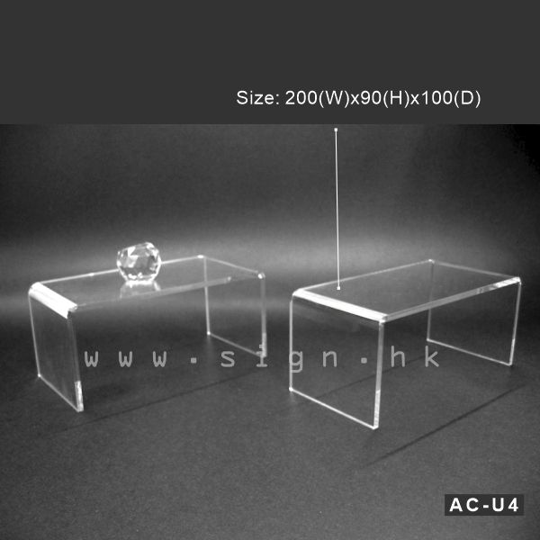 Riser Display holder Product holder 陳列架 AC-U4 Acrylic Products 冊子架 透明膠架 膠片
