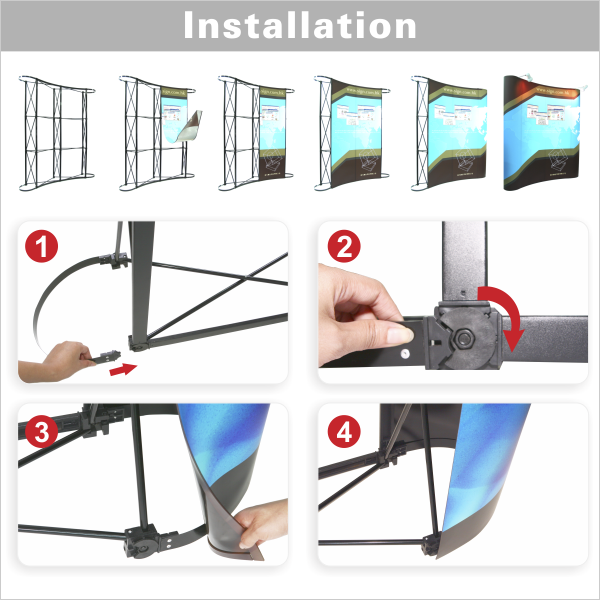 NT2-33SH Spiderweb stand 蜘蛛架 拉網展架 拉網架||Net Rack advertising equipment pop display stand